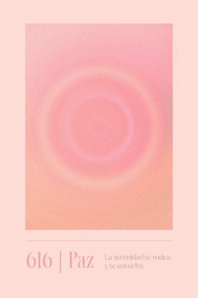 Art Print Design Template with an Aura-Inspired Illustration with Gradient Colors