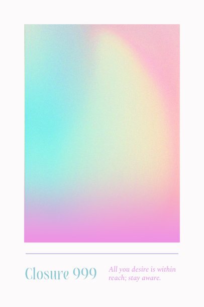 Art Print Design Creator Featuring an Aura-Inspired Background with a Phrase