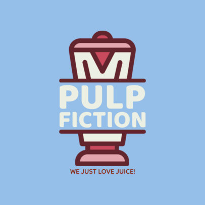 Juice Bar Logo Maker with Blender Clipart