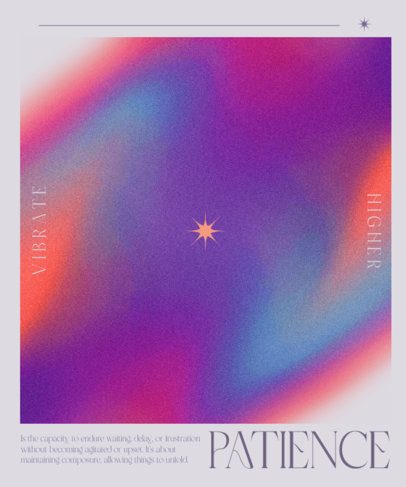 T-Shirt Design Generator with an Aura-Inspired Gradient Background and a Quote 6847b