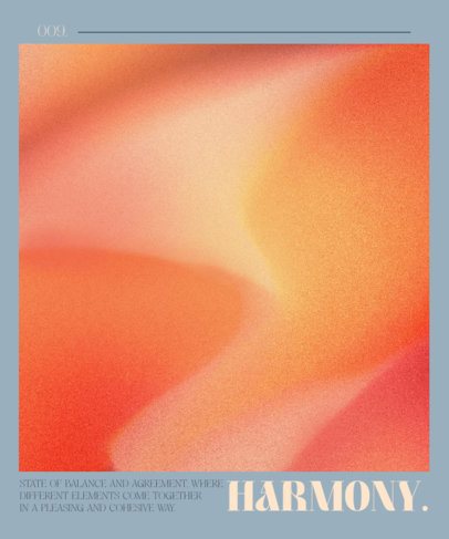 Aura-Inspired T-Shirt Design Maker with a Gradient Background and a Harmony Phrase 6847d