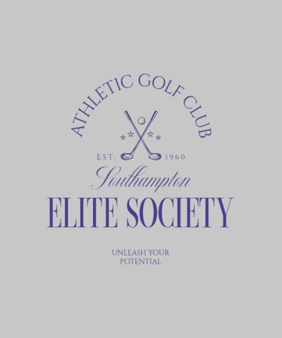 Golf Club T-Shirt Design Maker for an Elite Association
