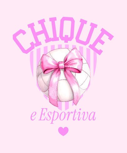 Girly T-Shirt Design Generator for an Elite Sports Elite Club