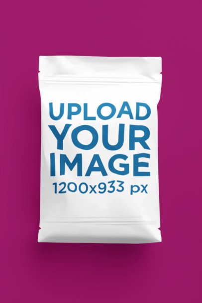 AI-Generated Mockup of a Chip Bag Featuring a Customizable Background m50255