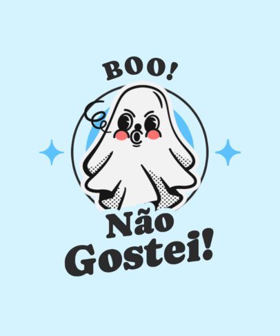 T-Shirt Design Generator With a Ghost Graphic Inspired by the Approval Meme