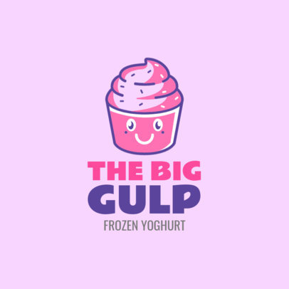 Logo Maker for a Frozen Yogurt Shop With Cartoon Yogurt