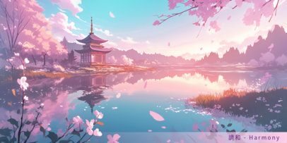 Desk Mat Design Maker Featuring a Beautiful Anime Landscape Graphic 7030