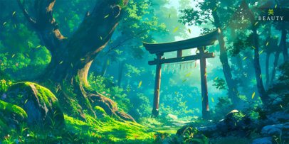 Desk Mat Design Generator With a Nature-Themed Background 7034a