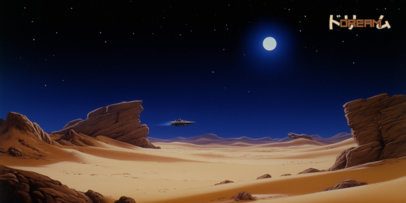 Desk Mat Design Creator With a Manga-Styled Desert Setup 7035b