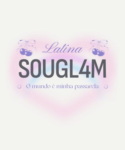 Y2K T-Shirt Design Creator Inspired by a Bimbocore Aesthetic 7028f