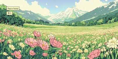 Desk Mat Design Maker Featuring an Anime-Inspired Landscape 7032