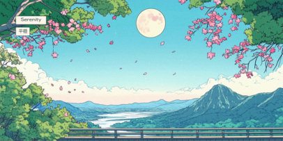 Online Desk Mat Design Template With an Anime-Styled Setup 7032g