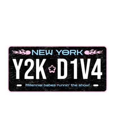 T-Shirt Design Creator Featuring a License Plate with a Quote for a Millennial Diva 7029c