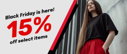Banner Maker to Promote a Black Friday Special Discount 7043