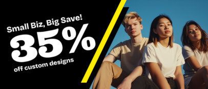 Banner Generator for a Small Business Saturday Promo Offer 7043a