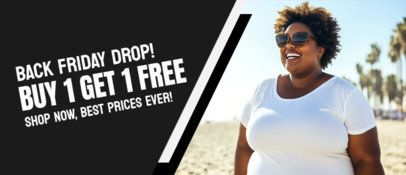 Promotional Banner Creator for a Black Friday BOGO Offer 7043f