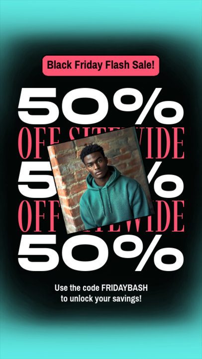 Instagram Story Creator to Promote a Black Friday Flash Sale 7040b