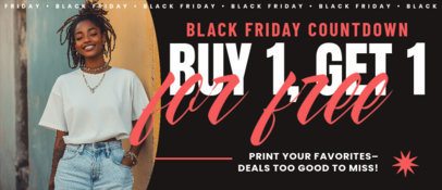 Banner Creator Featuring a BOGO Black Friday Deal 7044b