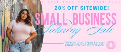 Small Business Saturday Banner Generator With a Promo Ad 7044e