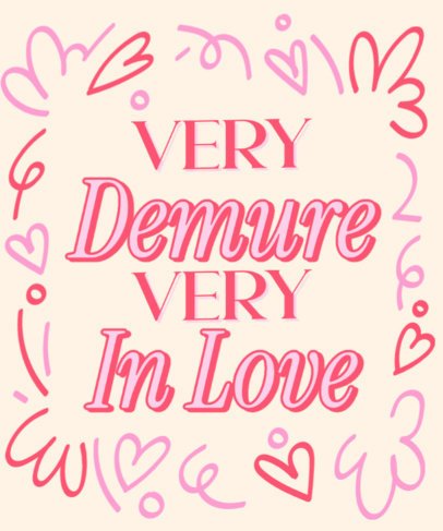 Trendy T-Shirt Design Generator With a Very Demure-Inspired Quote