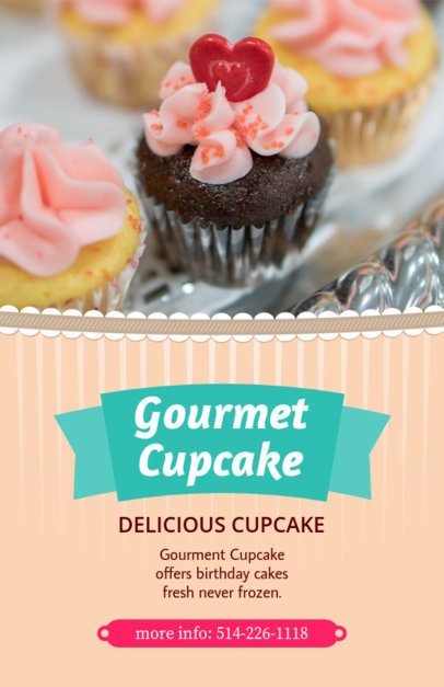 Flyer Maker for Cupcake Stores 