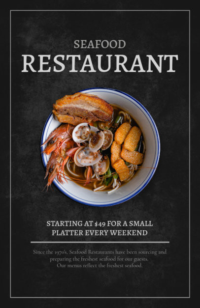 Flyer Maker for Seafood Restaurants
