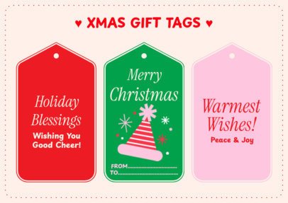 Gift Tag Maker for Xmas Featuring Sweet Messages 7059