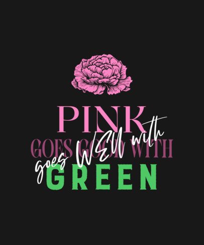 T-Shirt Design Generator Featuring a Rose Graphic Inspired by a Witch Musical
