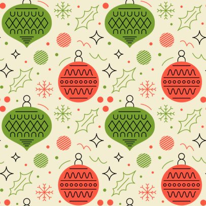 Wrapping Paper Design Creator With Christmas Tree Ornaments and Decorations 7061c