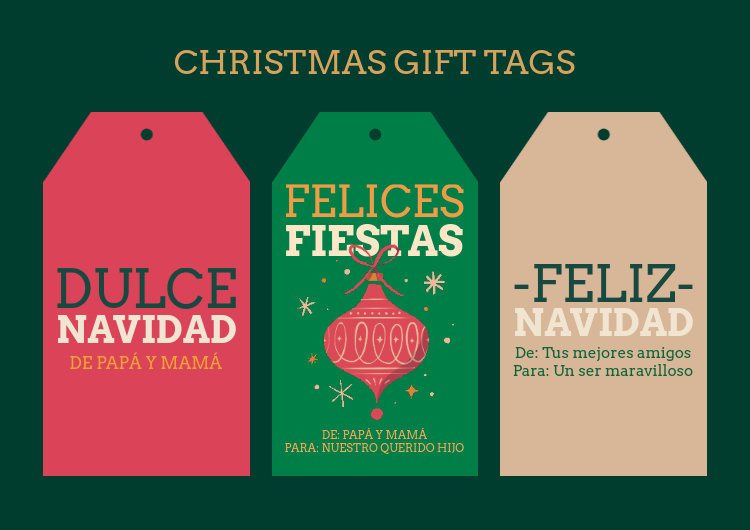 Placeit Gift Tag Template for Holiday Presents and Christmas Greetings