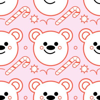Wrapping Paper Design Generator With Polar Bear Graphics and a Xmas Theme 7061b
