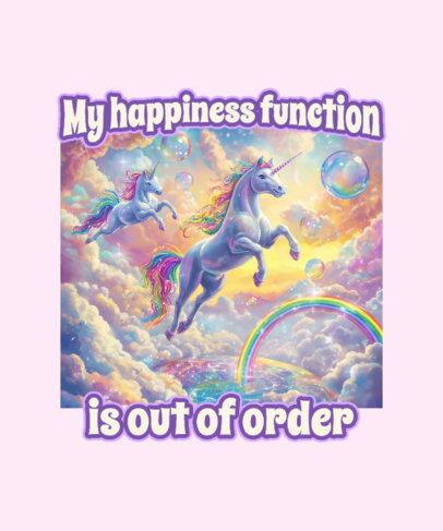 Quote T-Shirt Design Generator Inspired by a Rainbow-Colored Stationery Brand 7078e