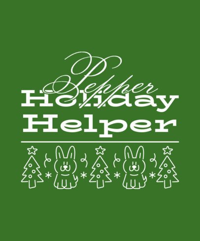 Christmas T-Shirt Design Creator for Dog Enthusiasts With a Holiday Quote