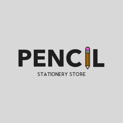 Logo Maker for Stationery Shops to Create a Typographic Logo