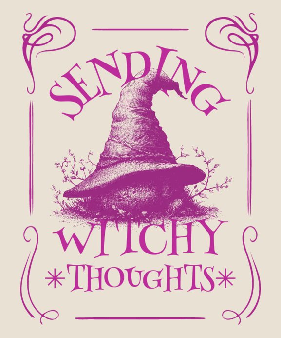 Placeit - T-Shirt Design Template Featuring a Witches Coven Series ...