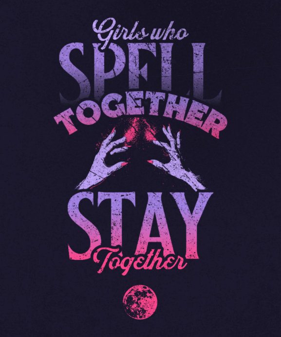 Placeit - T-Shirt Design Maker Featuring a Magic Spell Quote Inspired ...