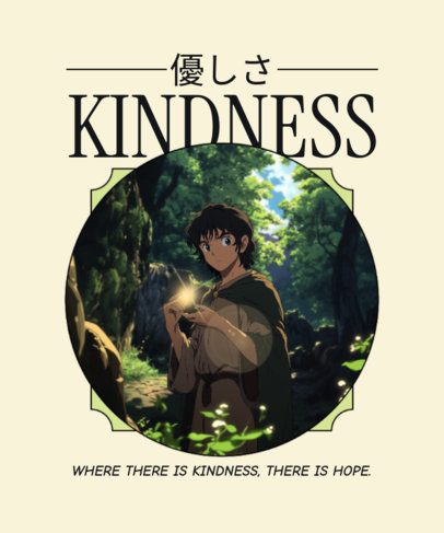 T-Shirt Design Template With a Quote Inspired by an Epic Adventure Trilogy 