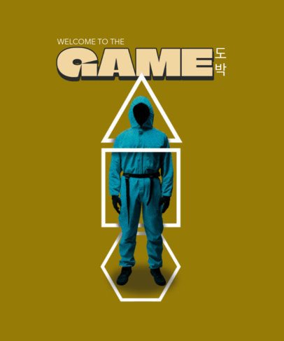 Deadly Games TV Show-Inspired T-Shirt Design Generator With a Man Graphic