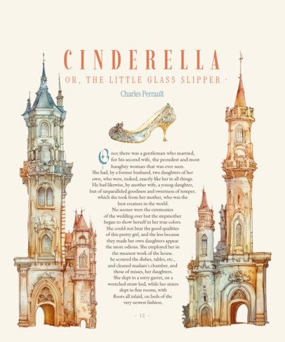 Back T-Shirt Design Generator With a Slipper Inspired by a Princess Fairy Tale 7109a