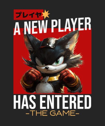 T-Shirt Design Maker Featuring a 3D Character Inspired by a Hedgehog Game 7117d