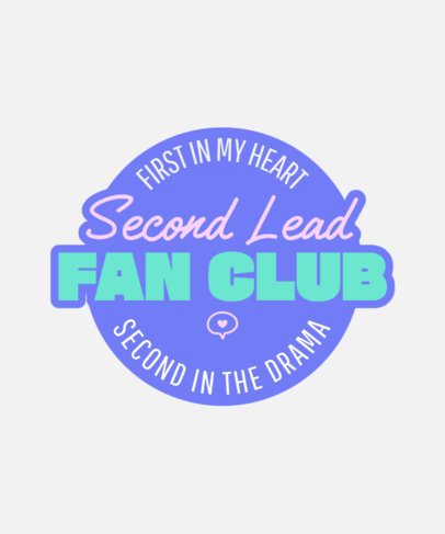 Badge-Themed T-Shirt Design Maker for K-Drama Shows Enthusiasts