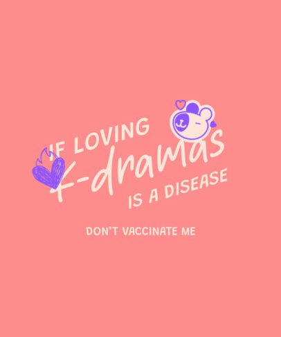 Funny T-Shirt Design Generator With a K-Drama-Inspired Theme