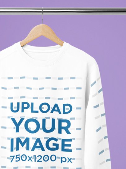 Mockup of a Comfort Colors Sweatshirt Featuring a Customizable Sleeve m52774