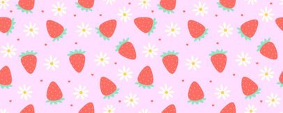 Seamless Glass Can Generator Featuring a Strawberry-Themed Background 7130e