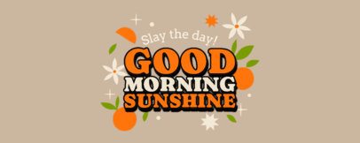 Libbey Glass Maker Featuring a Positive Quote with Illustrated Flowers and Oranges 7133a