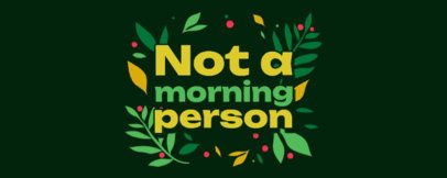 Libbey Glass Maker Featuring a Funny Quote with Leaf Illustrations 7133e