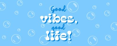 Libbey Glass Generator With a Good Vibes Quote and a Bubble Pattern 7135a