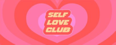 Valentine's Day Mug Design Template Featuring a Self-Love Club Theme 7147g