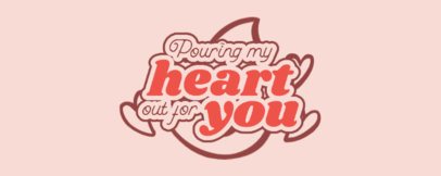 Libbey Glass Maker for Valentine's Day Featuring a Romantic Quote 7148