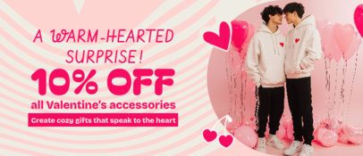 Holiday Banner Design Creator Featuring a Valentine's Day Special Promo 7154f